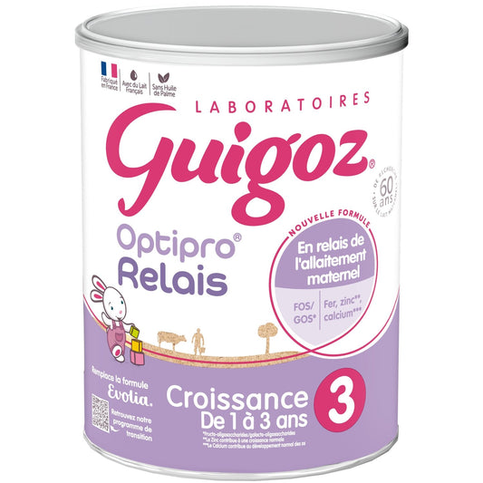 Lait Bébé en Poudre Evolia A2 3ème Âge GUIGOZ