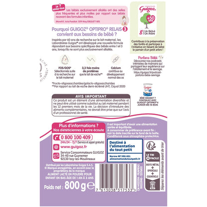 Evolia A2 Powdered Baby Milk 3rd Age GUIGOZ