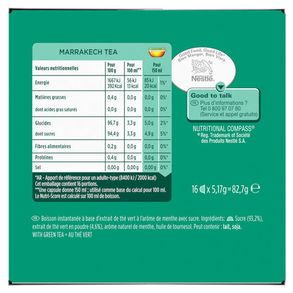 Thé Vert Capsules Marrakech Tea NESCAFE DOLCE GUSTO