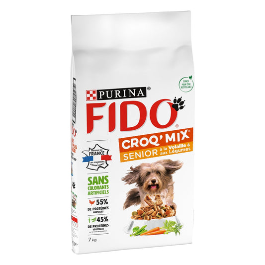 Croquettes pour Chien Sénior Volaille Légumes FIDO