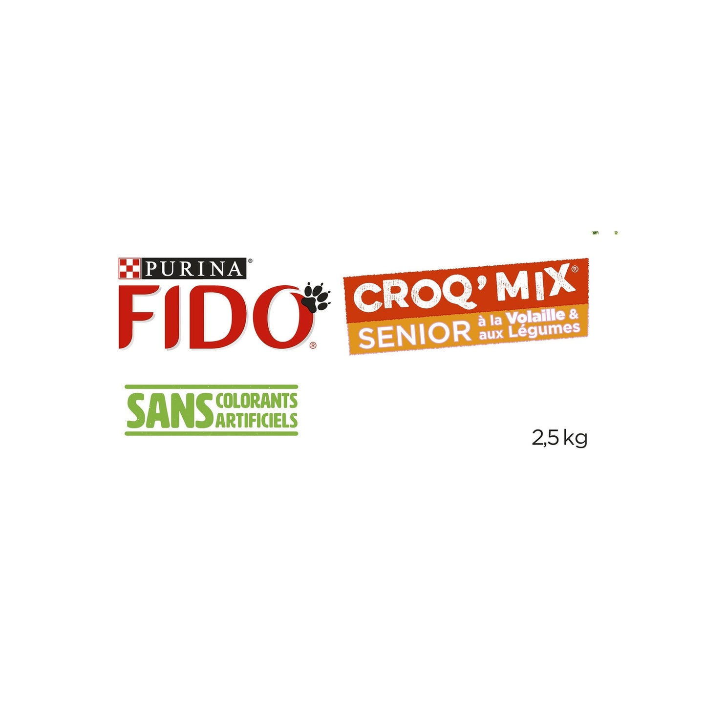 Croquettes pour Chien Sénior Volaille Légumes Croq' Mix FIDO