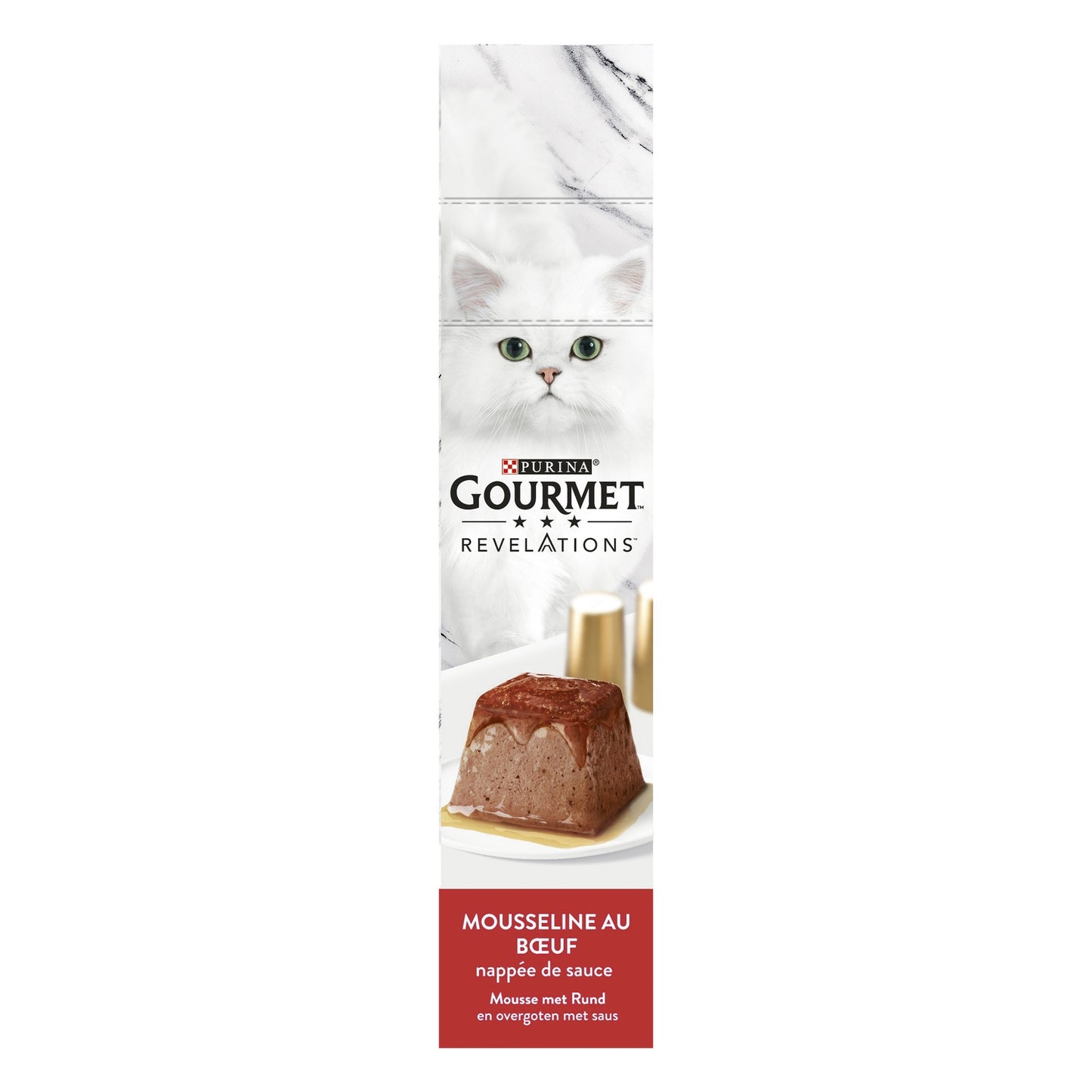 Pâtée pour Chat Adulte en Mousse Boeuf Nappée Sauce Revelations GOURMET