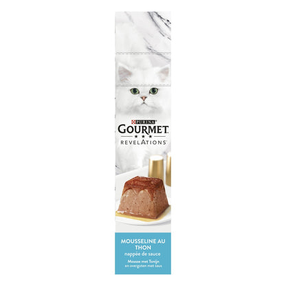 Pâtée pour Chat Adulte en Mousse Thon Nappée de Sauce Revelations GOURMET