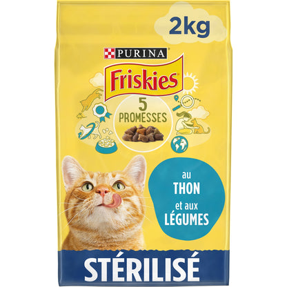 Croquettes pour Chat Stérilisé au Thon & aux Légumes FRISKIES