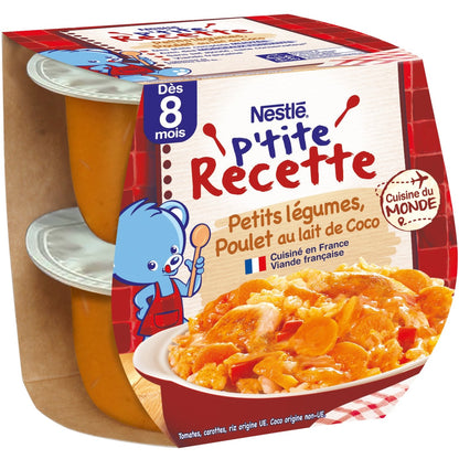 Baby Meal From 8 Months Small Vegetables Chicken in Coconut Milk Little Recipe NESTLE