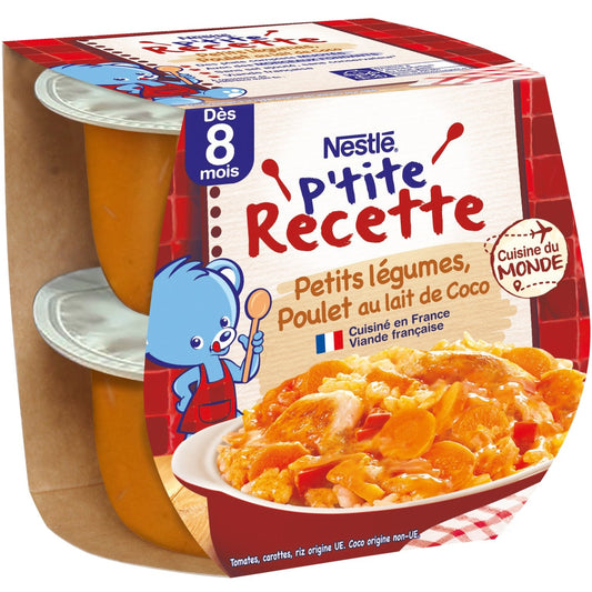 Baby Meal From 8 Months Small Vegetables Chicken in Coconut Milk Little Recipe NESTLE