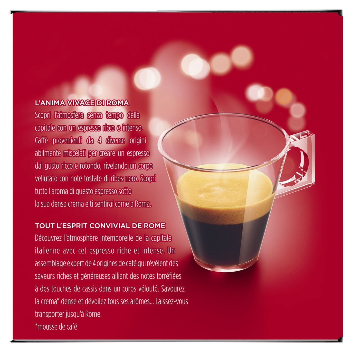 Café Capsules Espresso Roma Intensité 8 NESCAFE DOLCE GUSTO