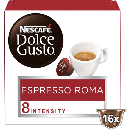 Café Capsules Espresso Roma Intensité 8 NESCAFE DOLCE GUSTO