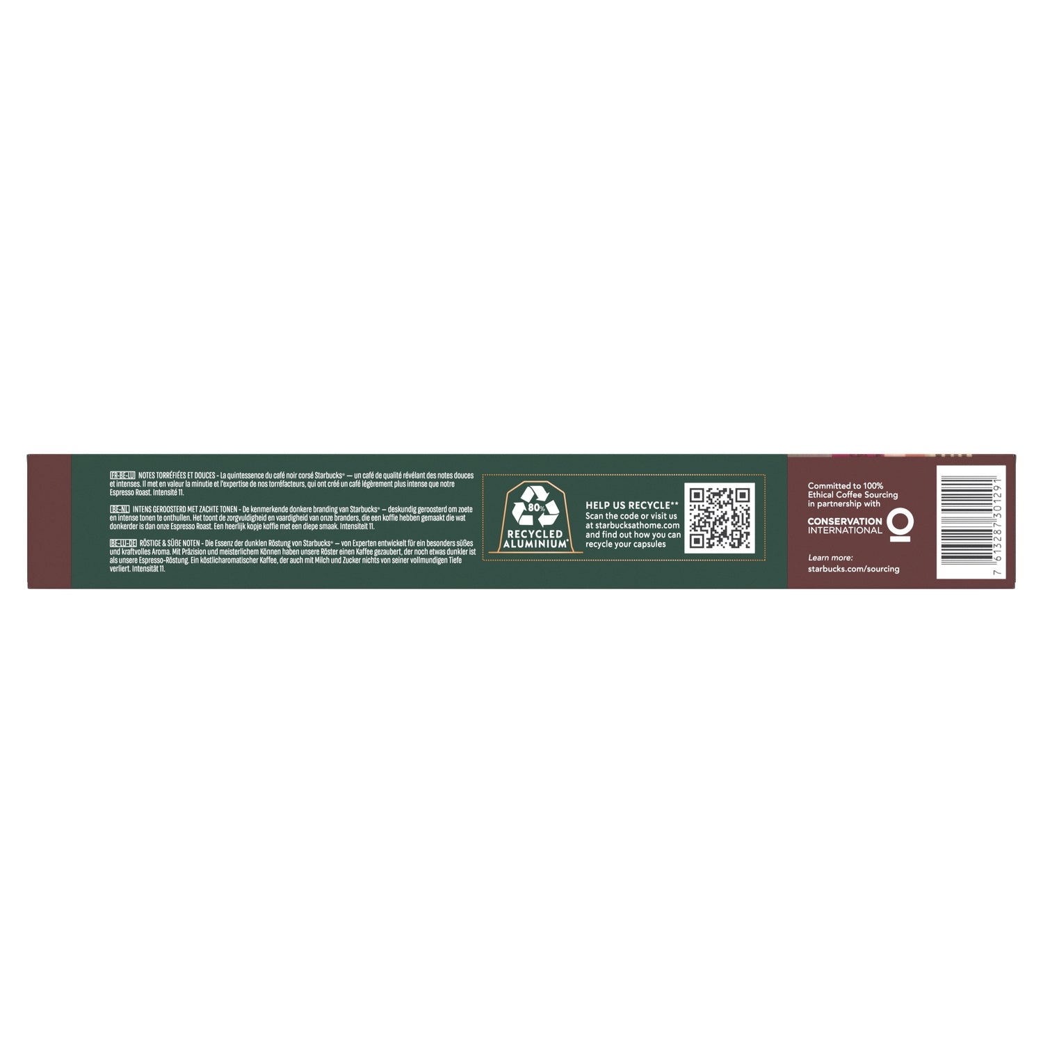 Café Capsules Espresso Italian Style Roast Intensité 11 Compatible Nespresso STARBUCKS 