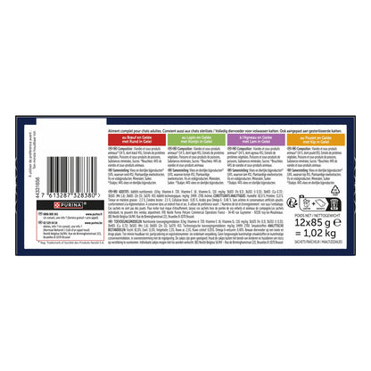 Felix Adult Cat Food in Jelly with Shredded Beef, Rabbit, Lamb &amp; Chicken