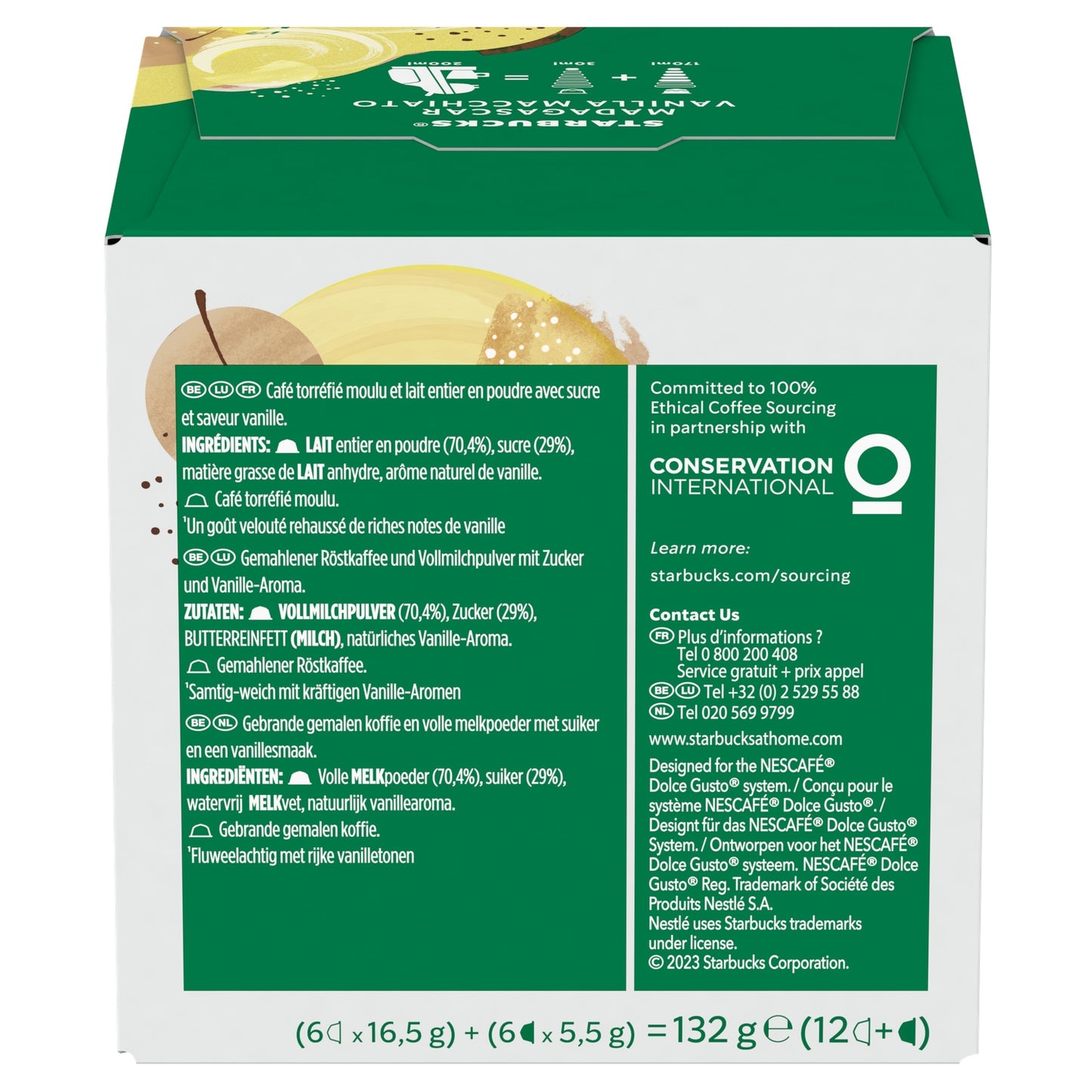 Café Capsules Macchiato Vanille Compatible Dolce Gusto STARBUCKS