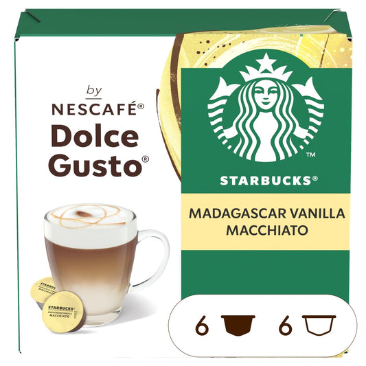 Coffee Capsules Macchiato Vanilla Compatible Dolce Gusto STARBUCKS