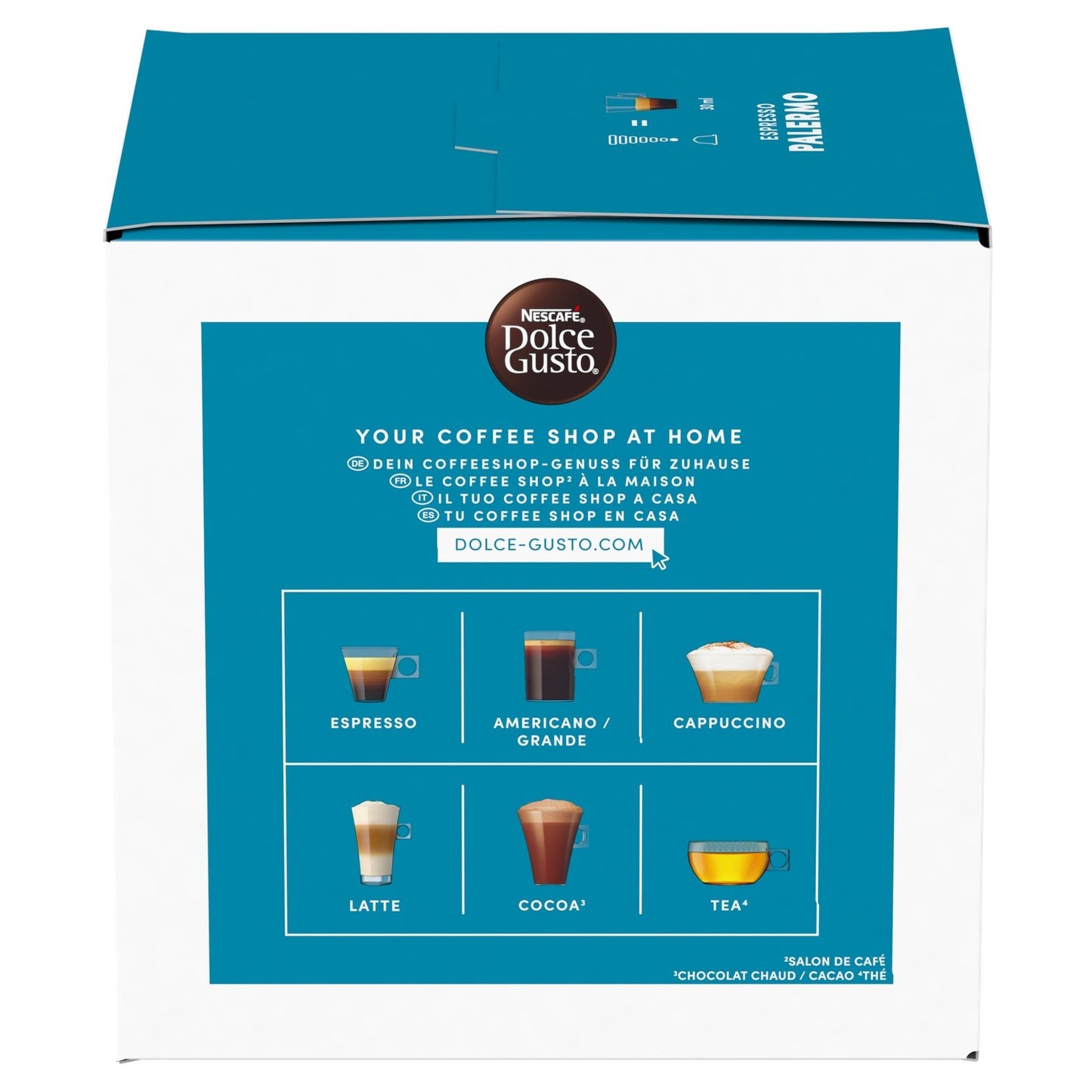 Café Capsules Compatible Dolce Gusto Espresso Palermo Intensité 10 NESCAFE DOLCE GUSTO