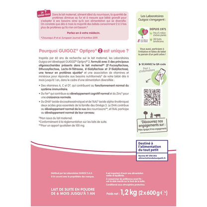 Optipro 2nd Age Powdered Baby Milk GUIGOZ