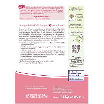 Optipro 2nd Age Powdered Baby Milk GUIGOZ