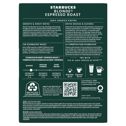 Café Capsules Expresso Intensité 6 Compatible Nespresso STARBUCKS