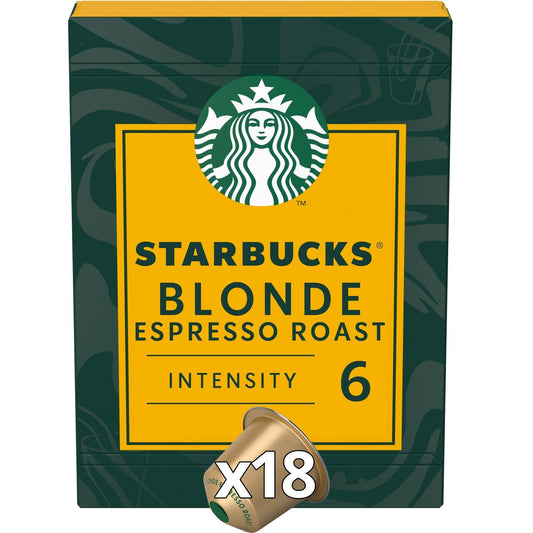Café Capsules Expresso Intensité 6 Compatible Nespresso STARBUCKS la boite de 18 capsules