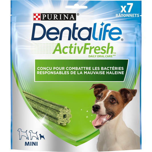 Friandises pour Chien Adulte Petit <10kg Hygiène Bucco Dentaire Activfresh DENTALIFE