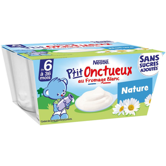 Dessert Bébé Dés + 6 Mois, Sans Sucres Ajoutés NESTLE