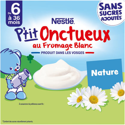Dessert Bébé Dés + 6 Mois, Sans Sucres Ajoutés NESTLE