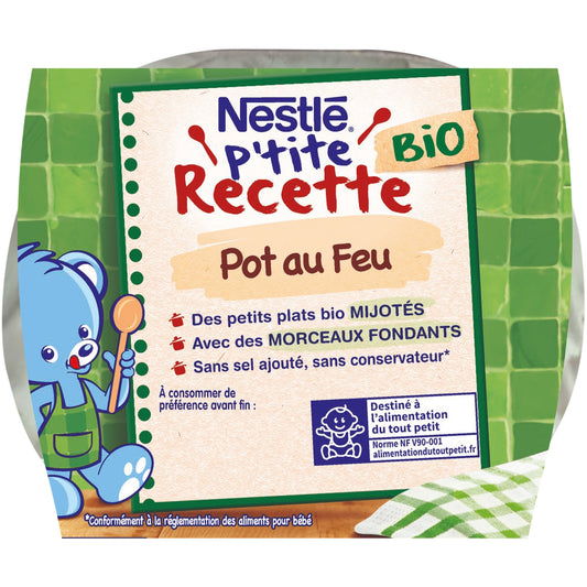 Baby Dish From 8 Months Organic Pot au Feu NESTLE