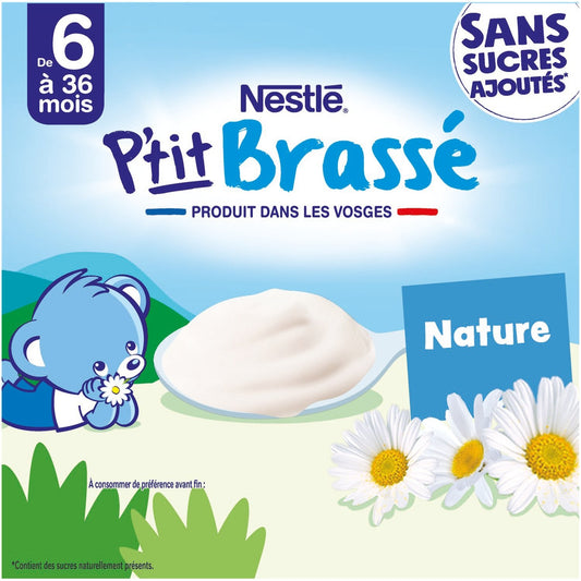 Dessert for Babies from 6 Months, Plain Stirred P'TIT BRASSE
