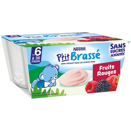 Dessert for Babies from 6 Months, Red Fruit Mix P'TIT BRASSE