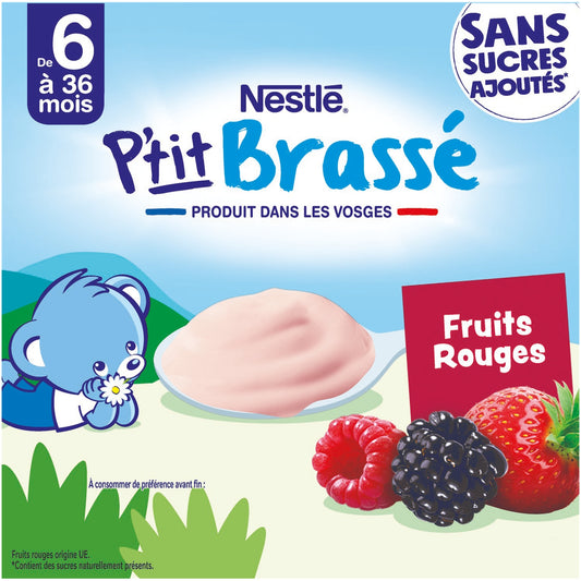 Dessert for Babies from 6 Months, Red Fruit Mix P'TIT BRASSE