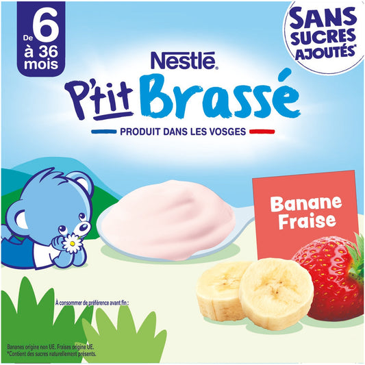 Baby Dessert From 6 Months, Strawberry Banana P'TIT BRASSE