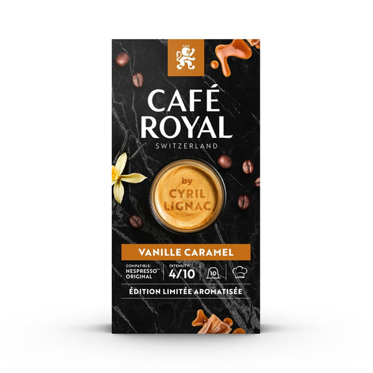 Café Capsules Compatibles Nespresso By Cyril Lignac Vanille Caramel CAFE ROYAL