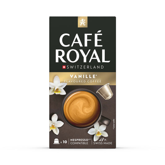 Café Capsules Vanille Intensité 4 Compatible Nespresso CAFE ROYAL