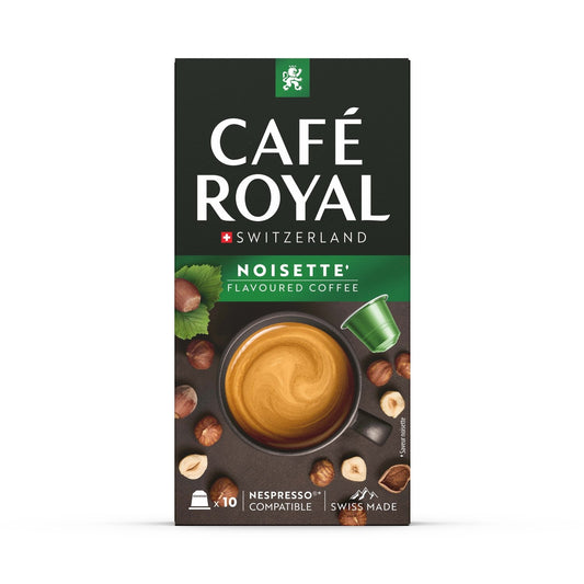 Café Capsules Noisette Intensité 4 Compatible Nespresso CAFE ROYAL la boite de 10 capsules