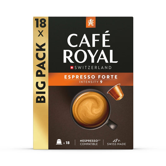 Café Capsules Compatibles Nespresso Espresso Forte N°8 CAFE ROYAL