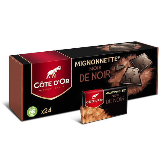 Carrés Chocolats Noir COTE D'OR La boîte de 24 mignonnettes - 240 g