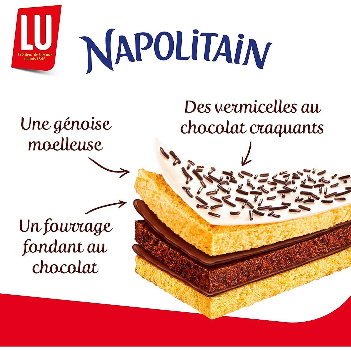 Gâteaux au Chocolat les Minis Napolitain LU