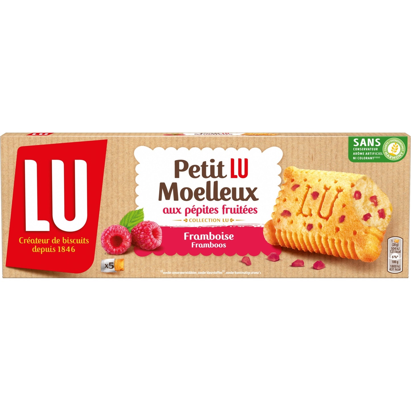 Soft Raspberry Cakes Petit Lu Moelleux LU