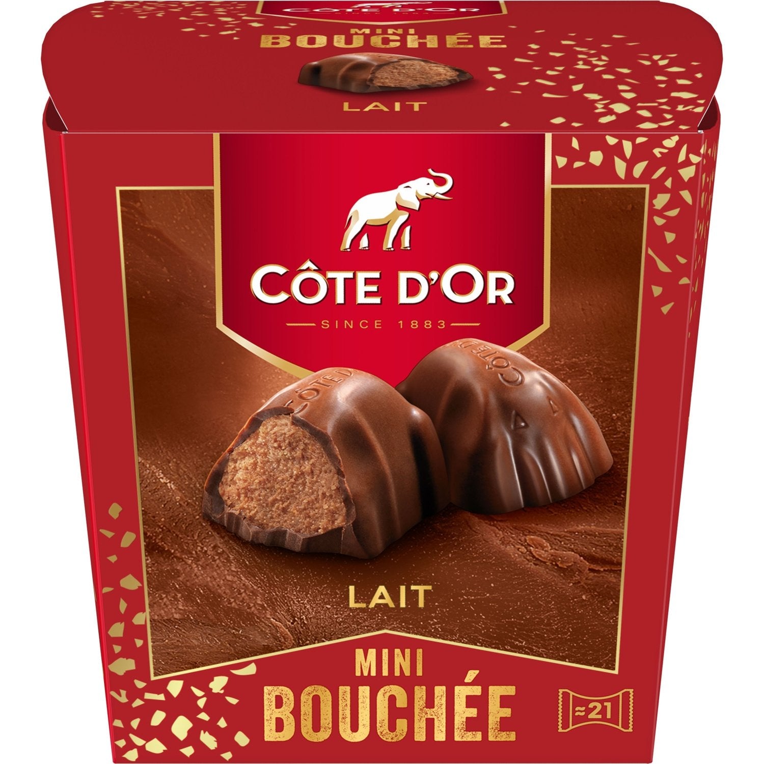 Bouchées de Chocolat Lait COTE D'OR - Gamme de Noël 2025 la boite de 197g