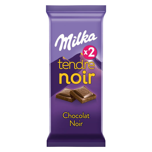 Tablette de Chocolat Tendre Noir MILKA