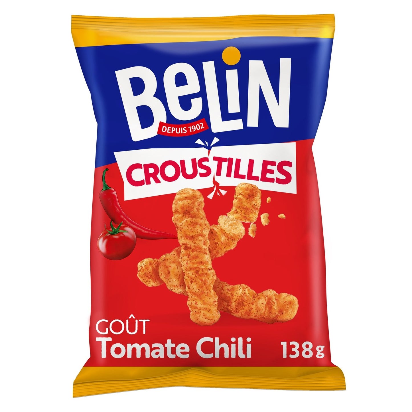 Biscuits Apéritifs Tomate Chili Croustilles BELIN
