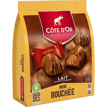Bouchées Chocolats Lait Noisette et Amande COTE D'OR