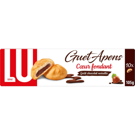 Guet Apens Schokoladen-Haselnuss-gefüllte Shortbread-Kekse LU