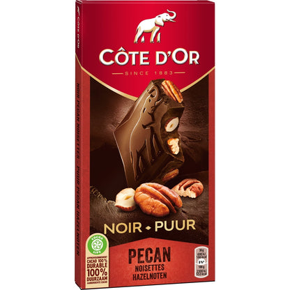 COTE D'OR Dunkle Schokoladentafel mit Haselnüssen und Pekannüssen