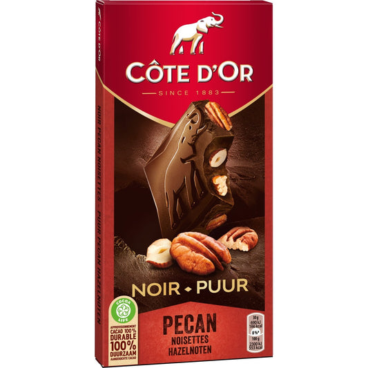 COTE D'OR Dunkle Schokoladentafel mit Haselnüssen und Pekannüssen