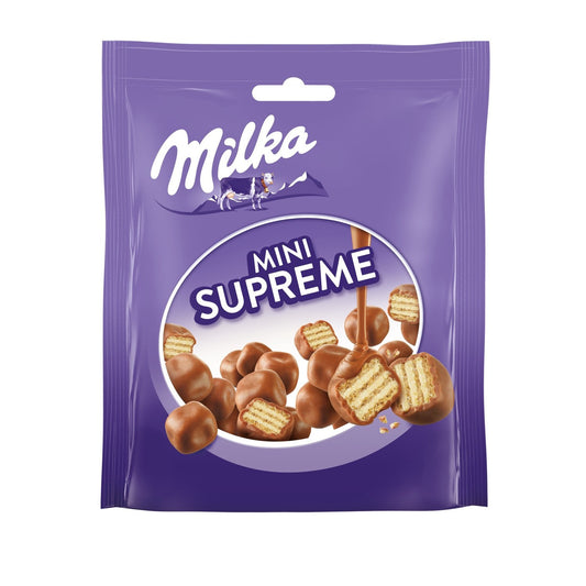 Milka Mini Supreme Waffelkekse mit Milchschokoladeüberzug