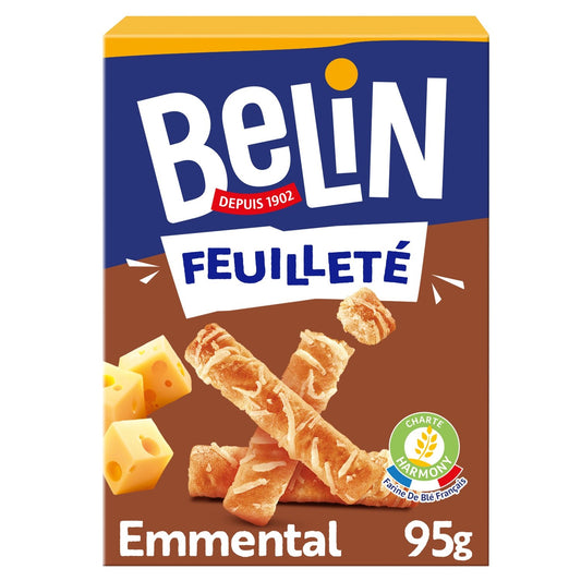 Crackers Feuilleté Emmental BELIN la boite de 95g