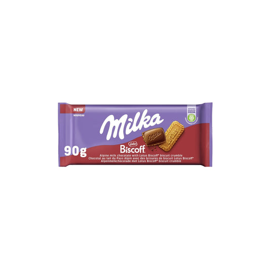 Tablette de Chocolat Biscoff MILKA la tablette de 90g
