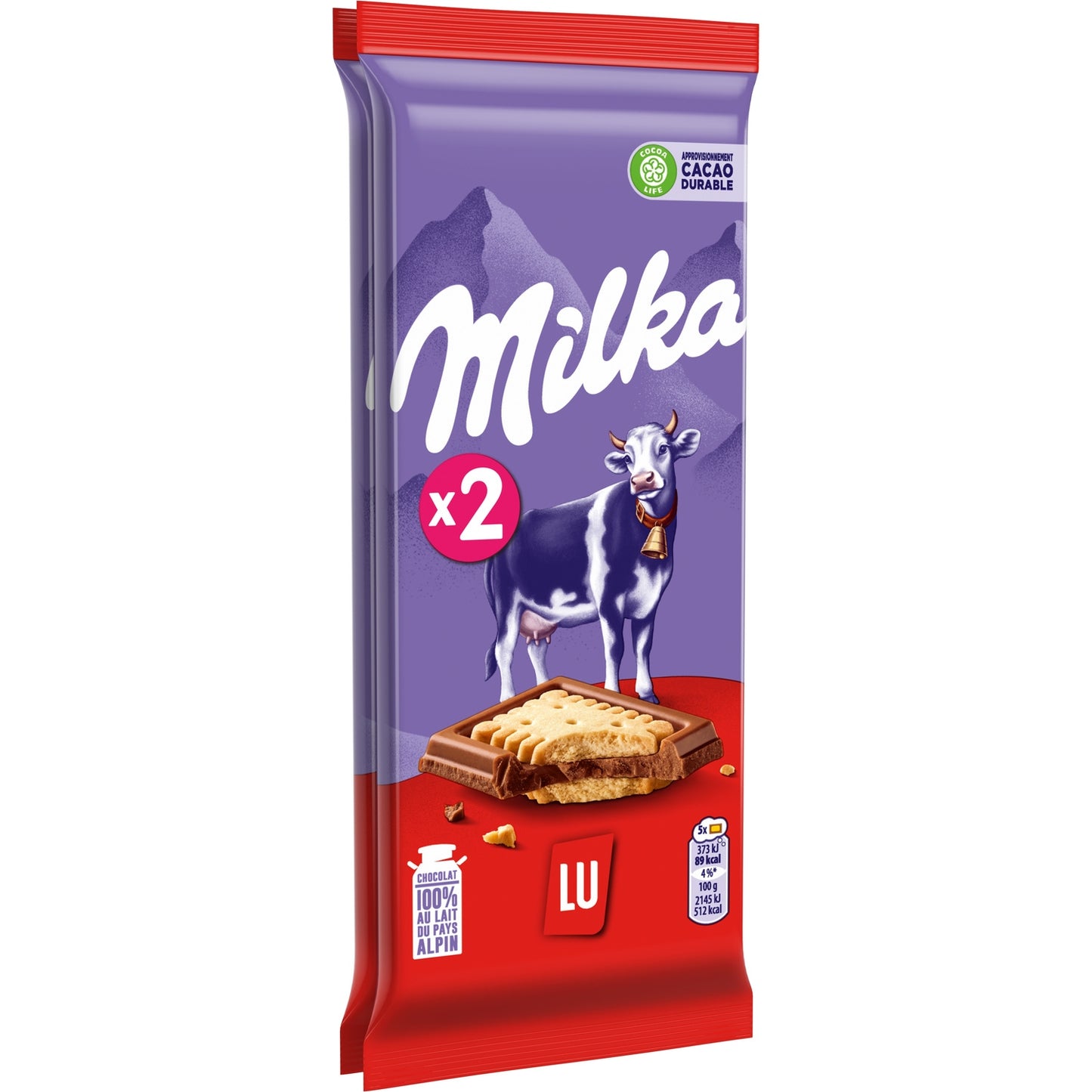 Tablette de Chocolat Lait Lu MILKA 