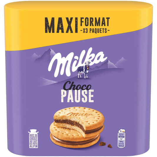 Biscuits Fourrés au Chocolat au Lait Choco Pause MILKA