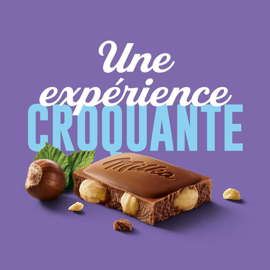 Tablette de Chocolat Lait Noisettes Entières MILKA