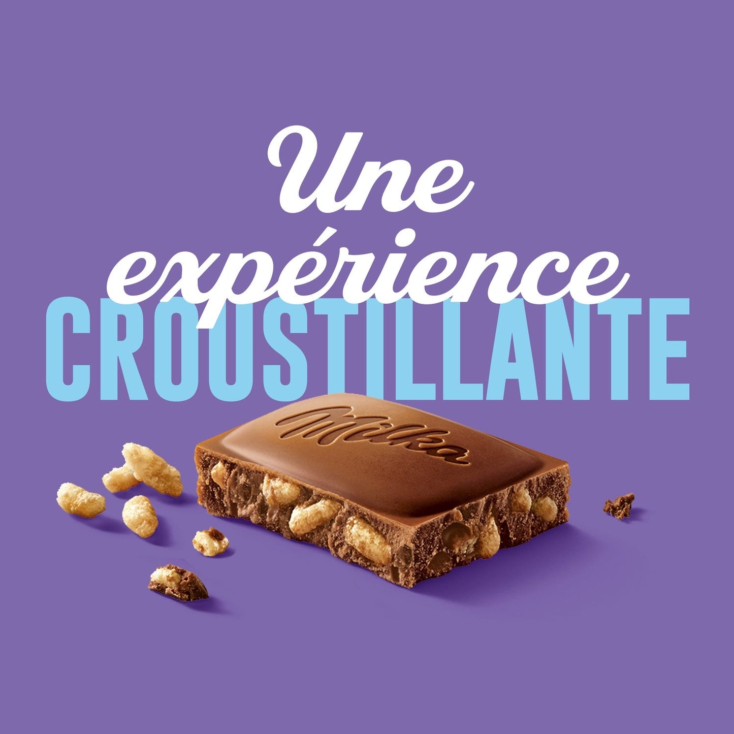 [ANTI-GASPILLAGE] Tablette de Chocolat au Lait et au Riz Croustillant MILKA - Date de durabilité minimale : 08/07/2025